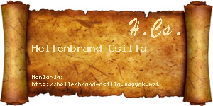 Hellenbrand Csilla névjegykártya